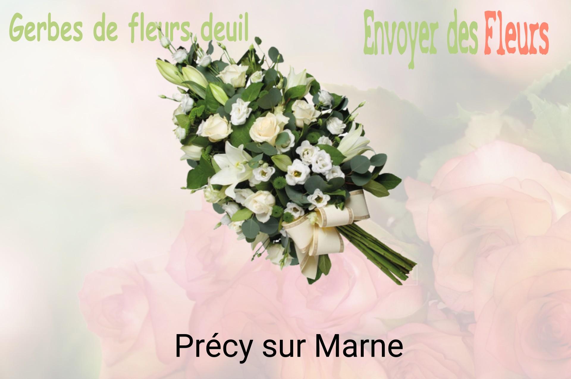 Gerbe de fleurs de deuil livrée à Précy-sur-Marne